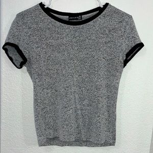 Black & Gray Fitted Tee